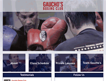 Tablet Screenshot of gauchosboxing.com